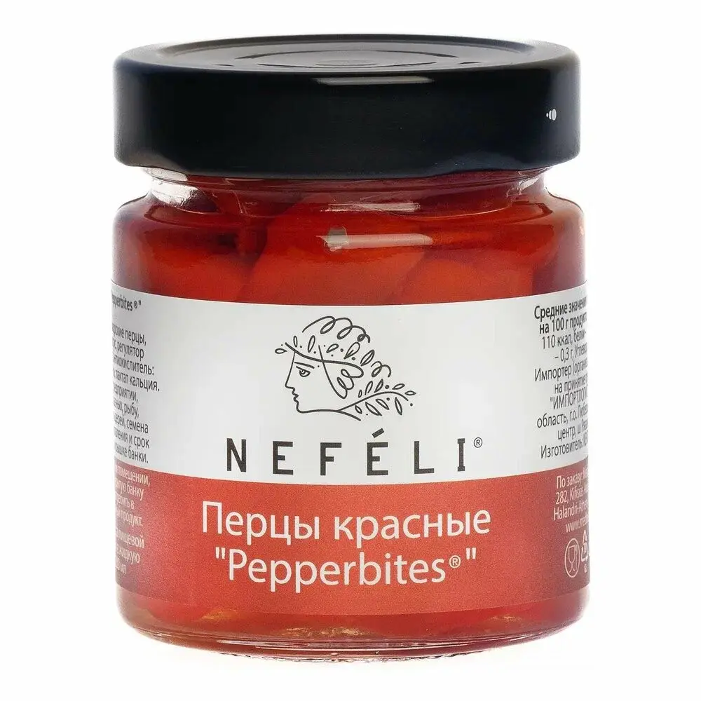 Перцы красные "Pepperbites" "NEFELI" ст./бан. (215 мл)