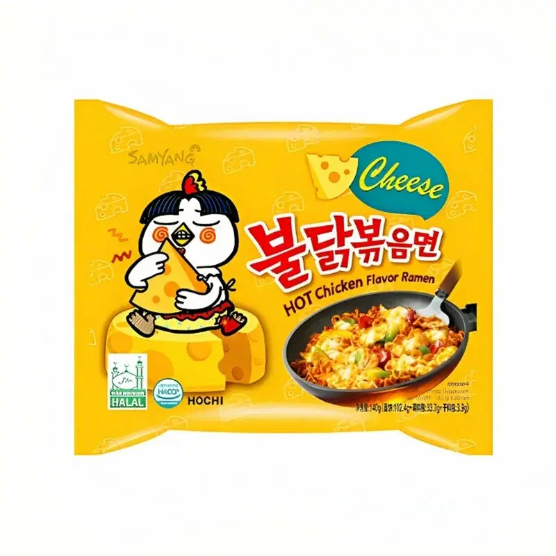 Лапша Хот Чиз Чикен Рамен, курица сыр острый вкус, SAMYANG, Корея, 140г
