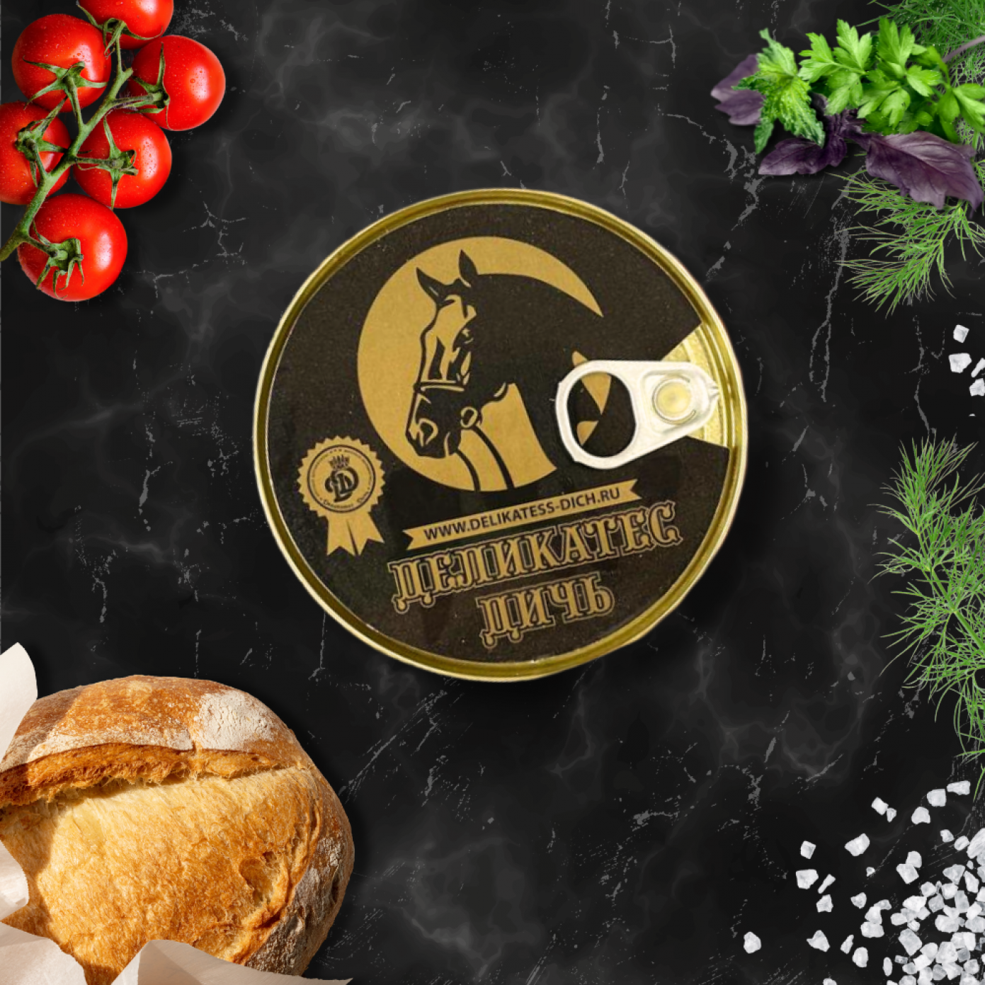 Мясо конины тушеное Деликас Дичь 325 г