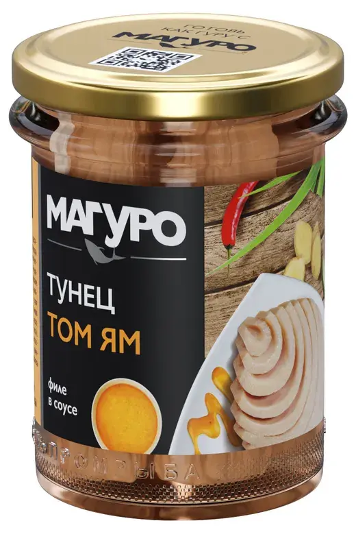 Тунец филе в соусе Том Ям Магуро ст/б 200г